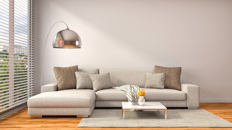 4K, sofa, modern, interior, pillow, design, window