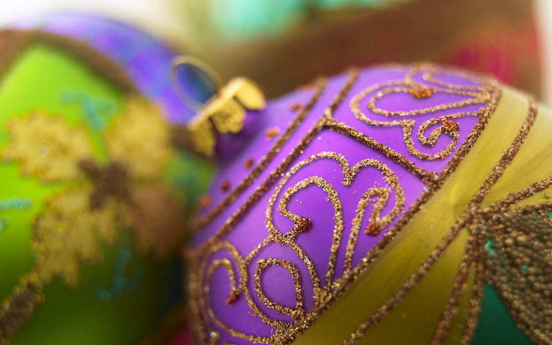 abstract, seasonal, harmony, 1080P, xmas, balls, photography, decoration, colorful, christmas, 3d and abs