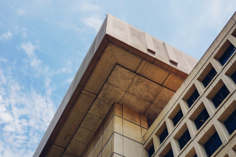 low angle view, sunlight, 5K, building exterior, cloud - sky, built structure, modern, united states, day, outdoors, architectural column, building, nature