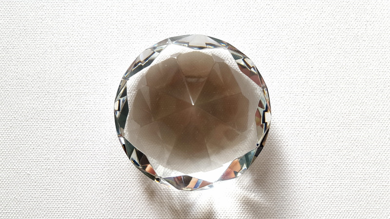 fortune telling, simplicity, high angle view, shape, above, white, still life, close-up, crystal, 4K, shine, perspective, studio shot, glass - material