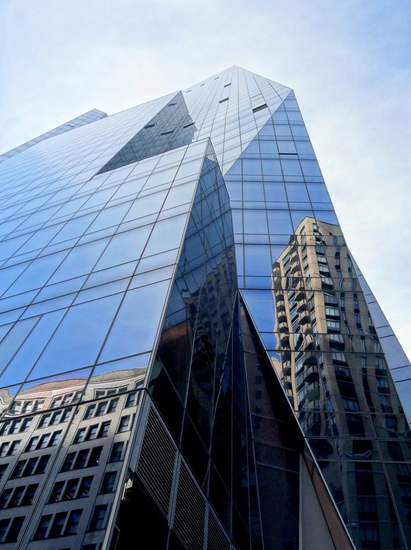 built structure, deconstructivisme, sky, no people, New York, new york, 4K, nature, Architecture, reflection, modern, day, office, glass - material, tower prism