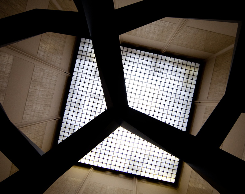 day, 2K, California, Architecture, black, life, silhouette, shape, low angle view, prism, built structure, transparent, glass, no people, directly below