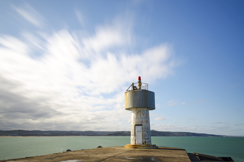 land, security, ocean, beach, guidance, lighthouse, horizon over water, guide, light, beauty in nature, protection, day, sea, beacon, built structure, 4K