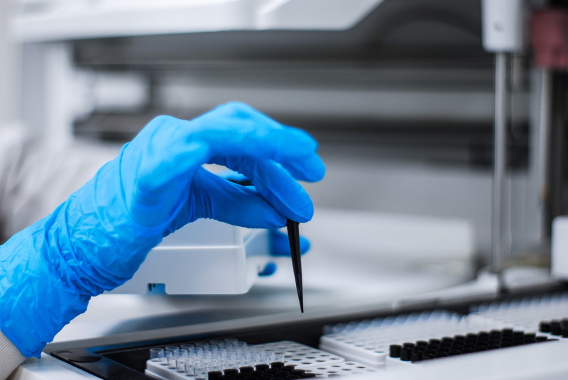 occupation, lab, glove, close-up, hand, rubbing, analyzing, chemistry, protective glove, 4K, human body part, human hand, one person, working, experiment