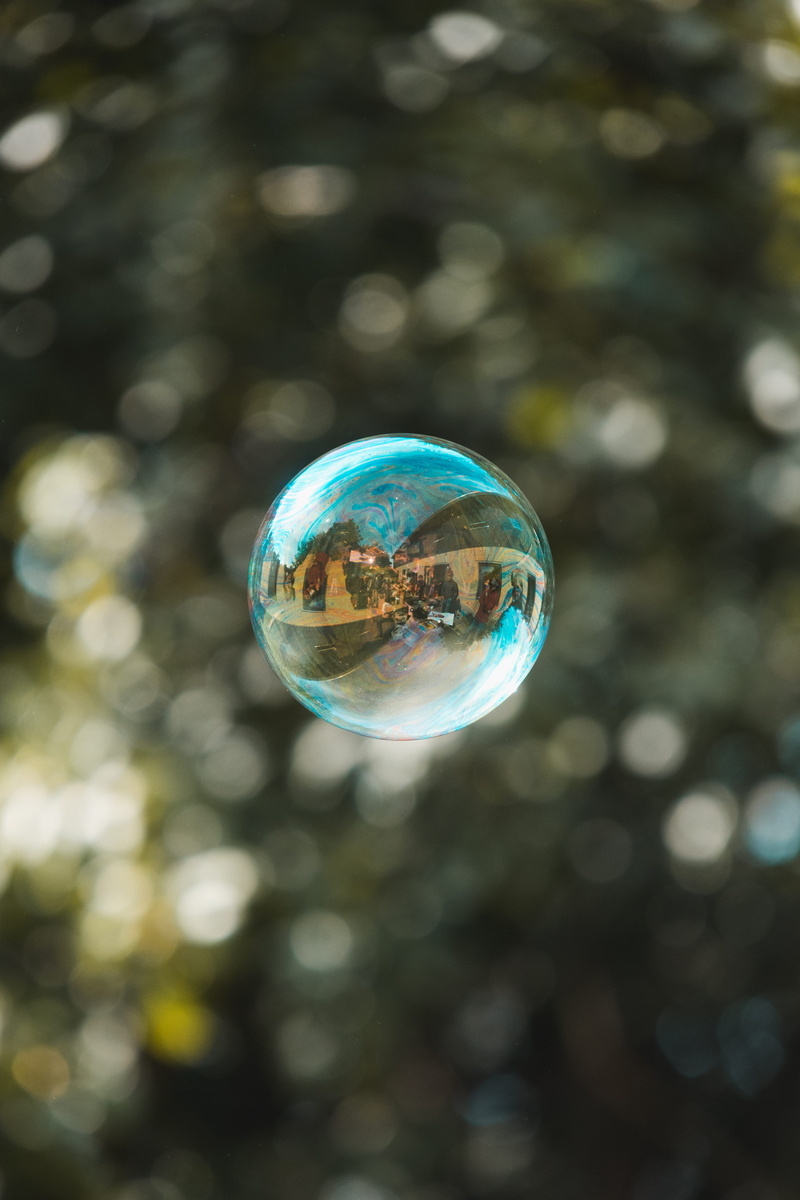 green, center, droplet, transparent, geometric shape, close-up, outdoors, photography, no people, fragility, bubble, shape, vulnerability, reflection, soap