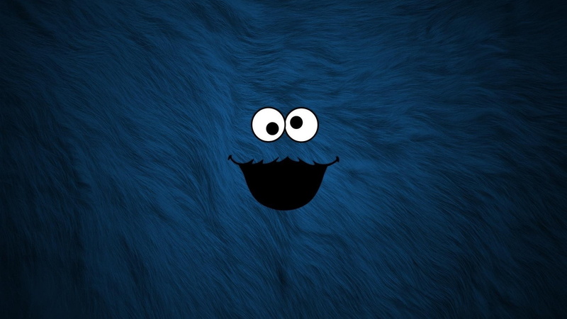 Cookie Monster, blue, 1080P