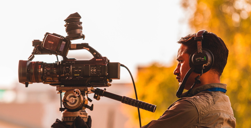 film industry, 5K, technology, working, camera, people, television camera, movie camera, filming, video, photography themes, occupation, sky, men, camera - photographic equipment