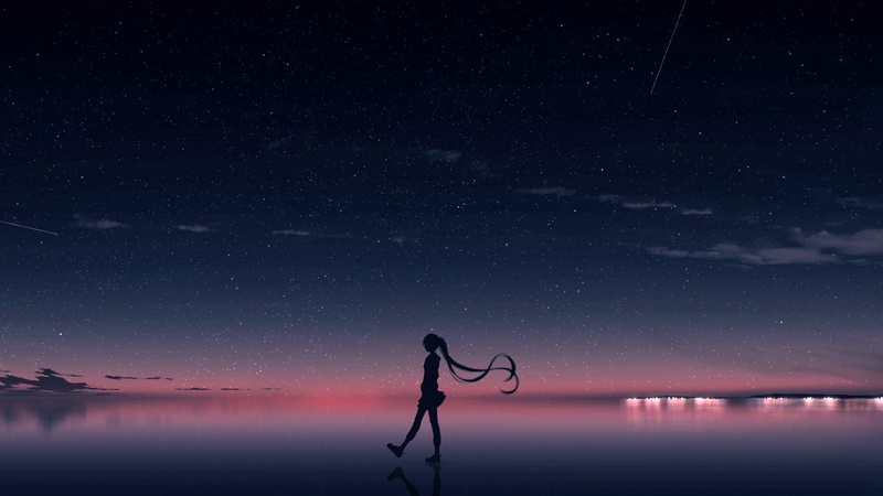 nature, stars, 1080P, digital, anamorphic, space art, people, art installation, water, space