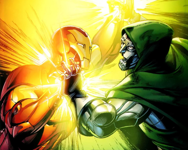 720P, hd, doom, doctor, marvel, cartoon/comic, iron, man