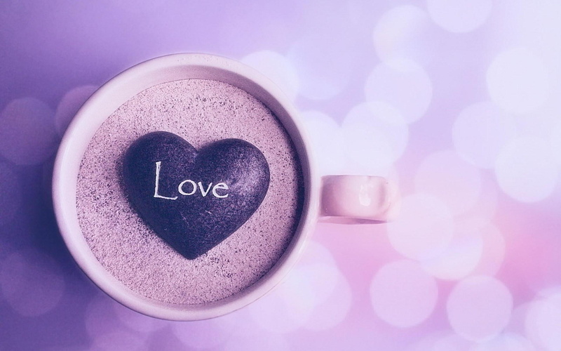 print, bokeh, heart, pebble, love, mug, shaped, text, 1080P