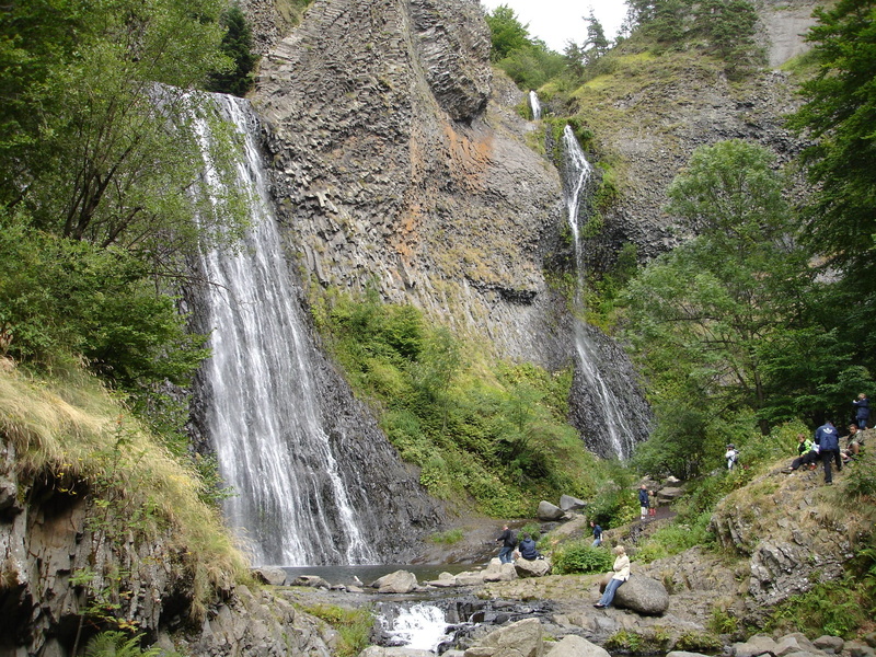 green Color, scenics, flowing, waterfall, formation, rock, stone, mountain, solid, water, nature, falling water, land, 1080P, Columnar Basalt, river, scenics - nature