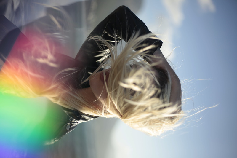 woman, black, long hair, adult, head, hairstyle, obscured face, wind, faceless, nature, portrait, cape town, 5K, south africa, hair, prism, leather jacket