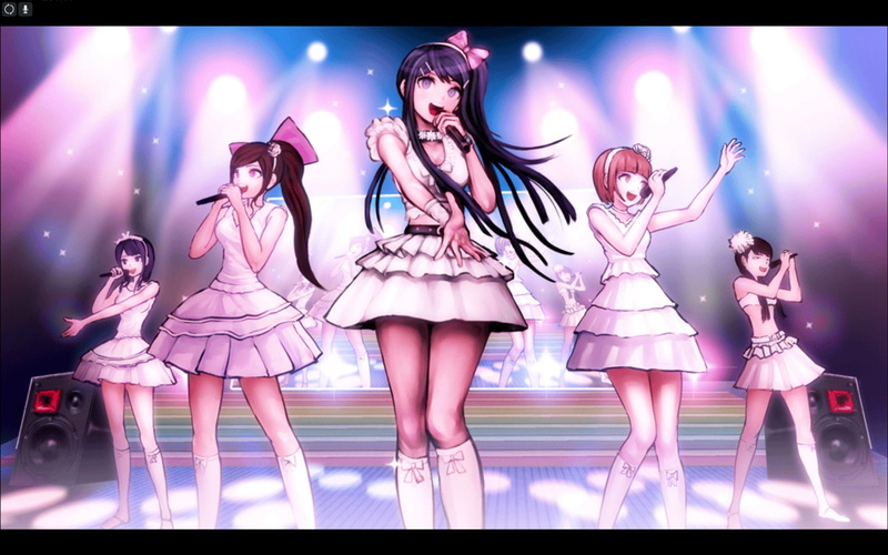 enjoyment, pink color, people, full length, Danganronpa, indoors, event, night, clothing, beautiful woman, digital composite, standing, illuminated, group of people