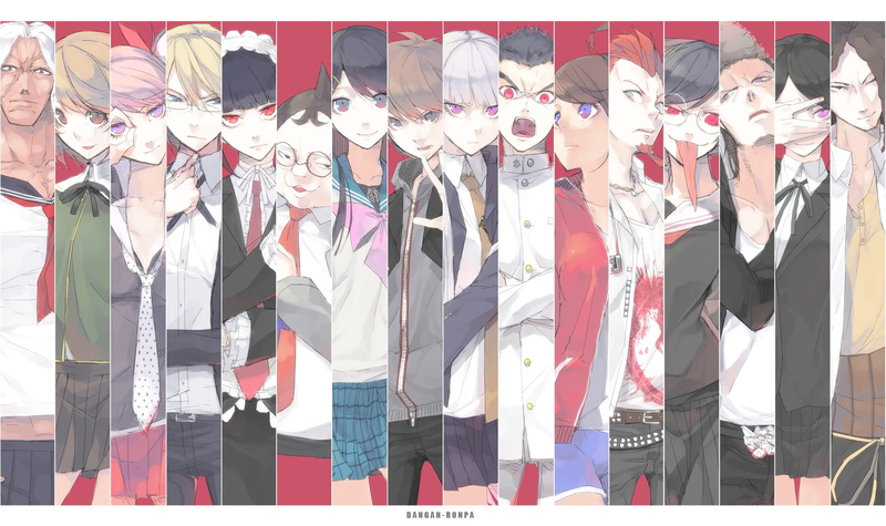 Junko Enoshima, Sayaka Maizono, Sakura Ōgami, Hifumi Yamada, Genocide Jack, Leon Kuwata, Aoi Asahina, Byakuya Togami, Mukuro Ikusaba, Yasuhiro Hagakure