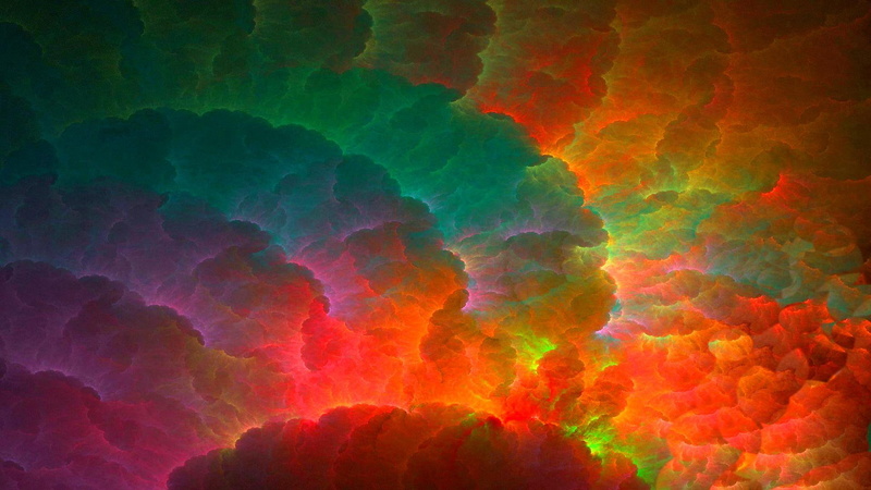 artistic, abstract, 3d and abstract, rainbow, lava, 1080P, colors, apophysis
