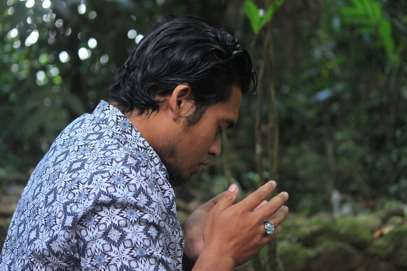 young adult, man, contemplation, close-up, headshot, adult, banyumas, people, plant, looking, portrait, nature, looking down, black hair, real people, handsome