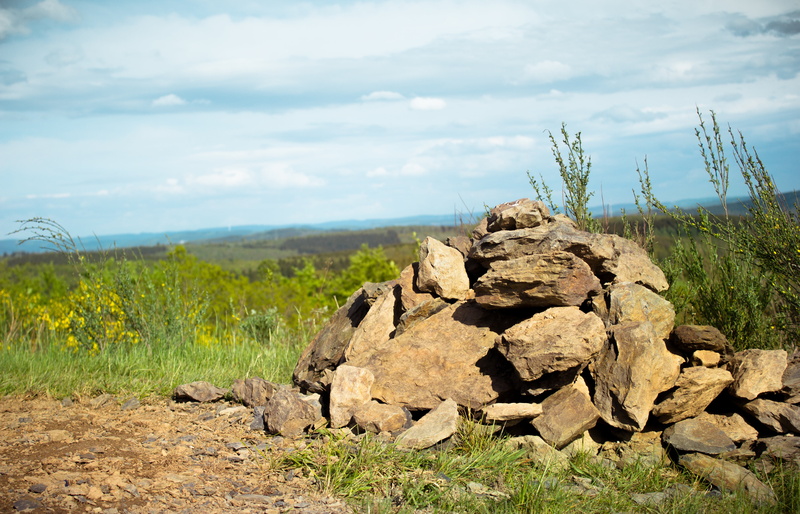 pile, grass, 5K, solid, rock, stone hill, cairn, still life, tranquility, stacked up, sky, land, plant, scenics - nature, no people, non-urban scene, tranquil scene