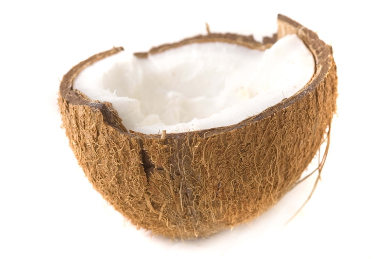 vegetarian Food, backgrounds, 2K, coconut, focus on foreground, brown, food, white, husk, slice, nut - Food, dieting, nature, close-up, refreshment, cross Section