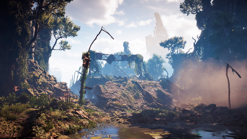 apocalyptic, video games, 4K, Harvest, screen shot, Video Game Art, overgrown, city, PlayStation 4, horizon zero dawn, nature, Horizon: Zero Dawn, Playstation 4 Pro