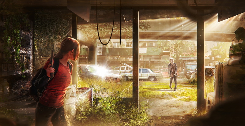 video game girls, Ellie Williams, 4K, The Last of Us 2, video games, red shirt, video game characters, artwork, sun rays, video game art, The Last of Us