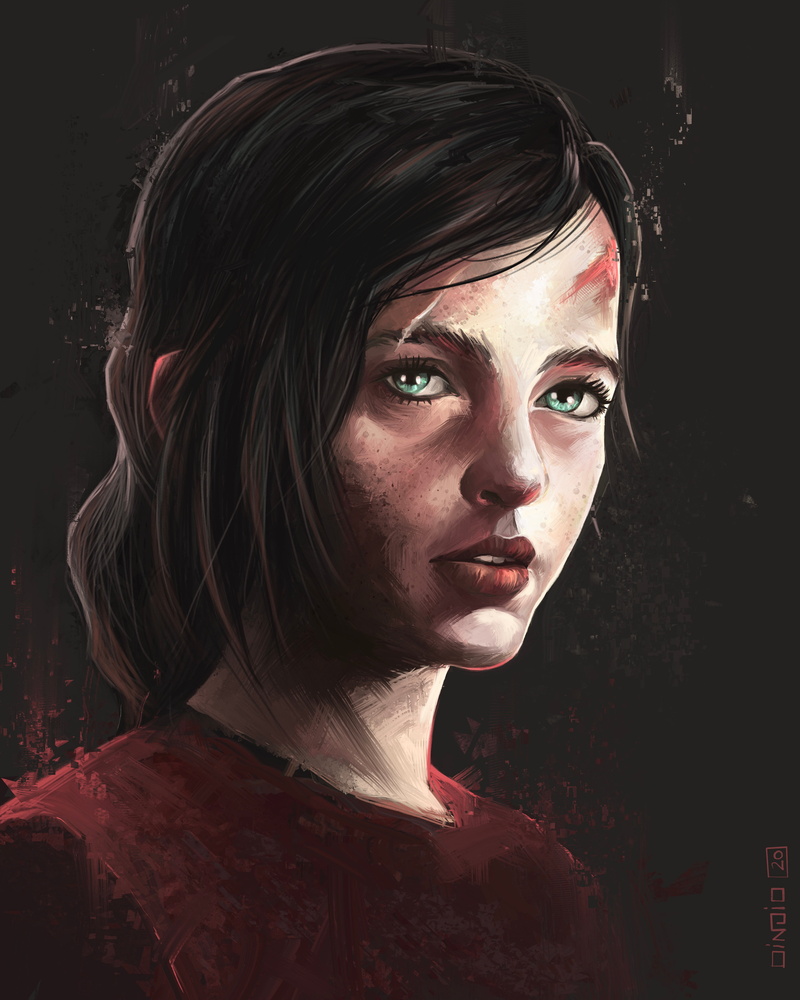 video games, The Last of Us 2, fan art, digital art, Ellie, portrait display, Rui DIAS, artwork, The Last of Us, digital painting, video game girls, Ellie Williams