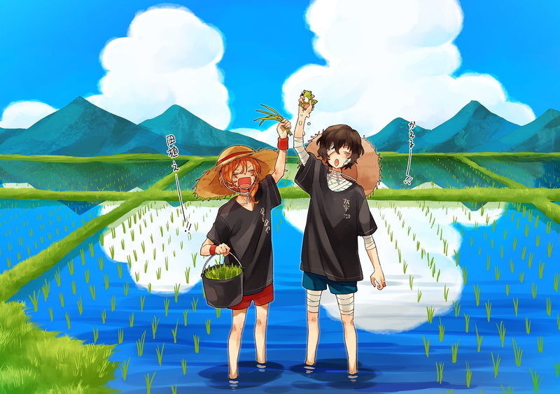 Osamu Dazai, Chuuya Nakahara, Bungou Stray Dogs, Anime, 1080P