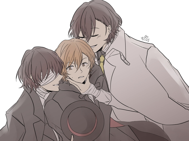 Chuuya Nakahara, Bungou Stray Dogs, Osamu Dazai, Anime, 1080P