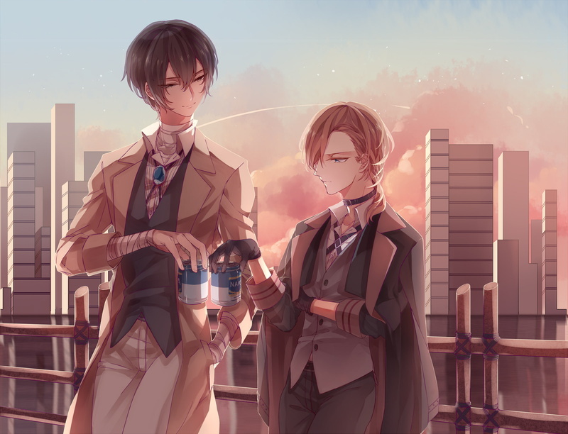 Chuuya Nakahara, 1080P, Bungou Stray Dogs, Anime, Osamu Dazai