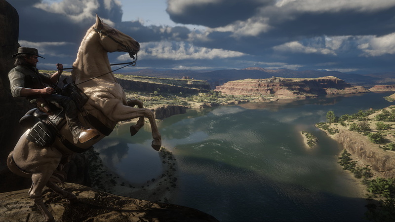 landscape, 1080P, Red Dead Redemption 2, horse, screen shot, spoilers, John Marston