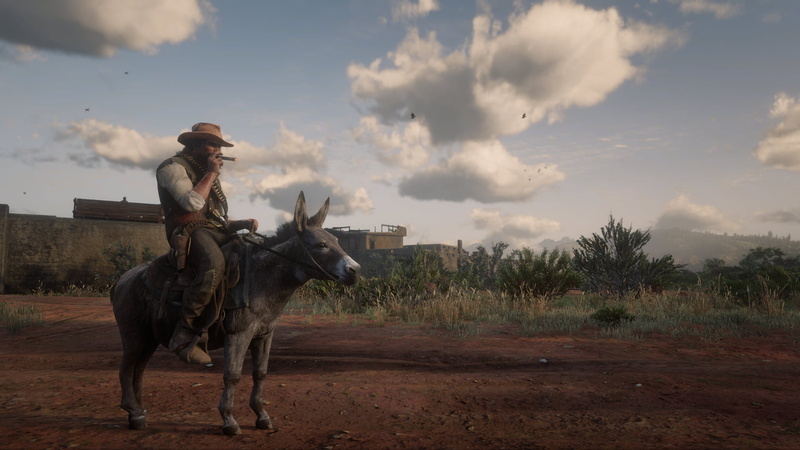 Red Dead Redemption 2, spoilers, 1080P, John Marston, donkey, screen shot