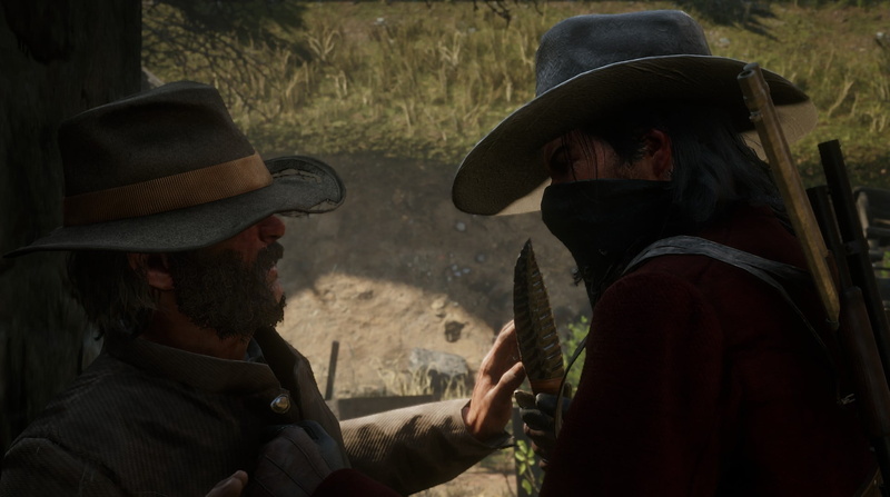 John Marston, Red Dead Redemption 2, video games, Red Dead Redemption, knife, 1080P, western, screen shot