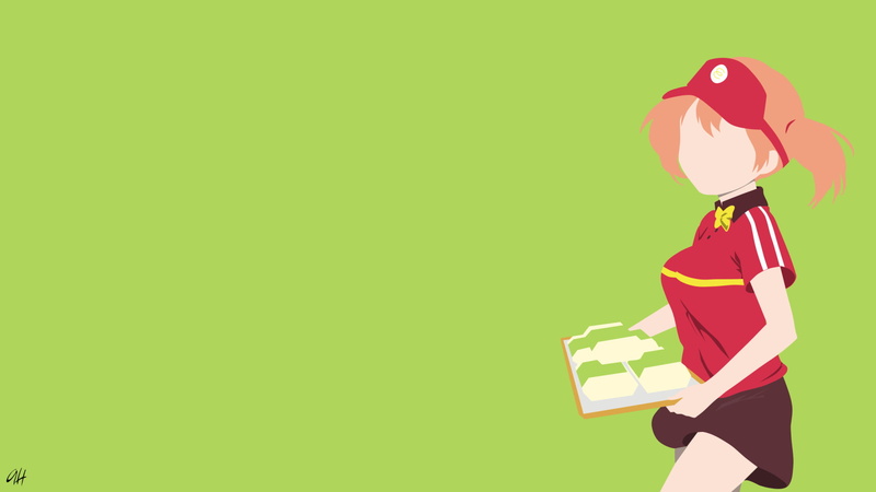 Chiho Sasaki, Hataraku Maou-sama!, The Devil Is a Part-Timer!, 1080P, Anime, Minimalist