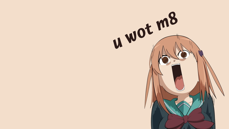 school uniform, Hataraku Maou-sama!, 1080P, text, simple background, Sasaki Chiho, anime vectors, anime girls