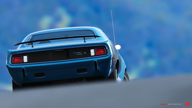 hd, video games, classic, black, forza, car, 2K, barracuda, dodge