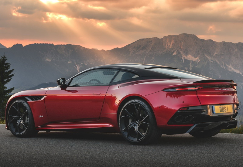 martin, mountain, no people, sports car, aston, land vehicle, transportation, mountain range, sky, cloud - sky, stationary, nature, car, mode of transportation