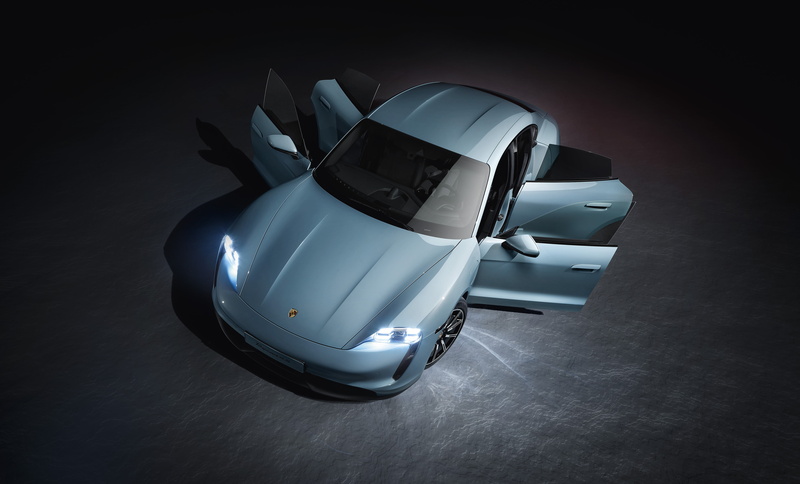 Blue Car, Porsche Taycan, Porsche, Car, Sport Car, Vehicle, Porsche Taycan 4S, 4K
