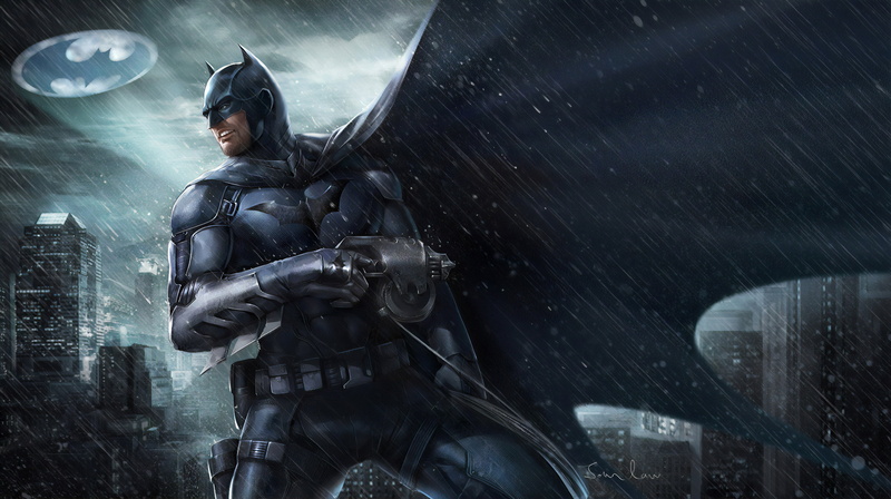 Batman, DC Comics, Bat-Signal, 4K