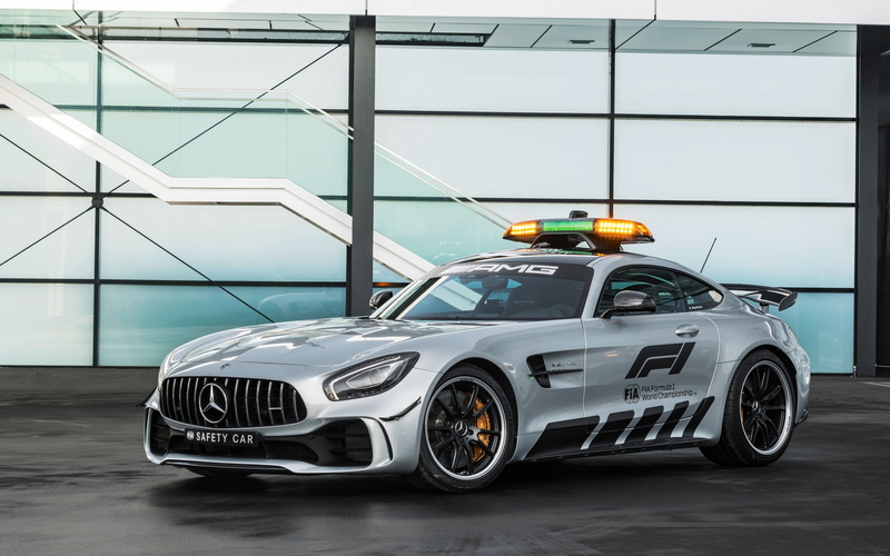 mercedes-amg, no people, fia, 2018, safety, sports car, built structure, formula, glass - material, land vehicle, day, 4K, transportation, vintage car