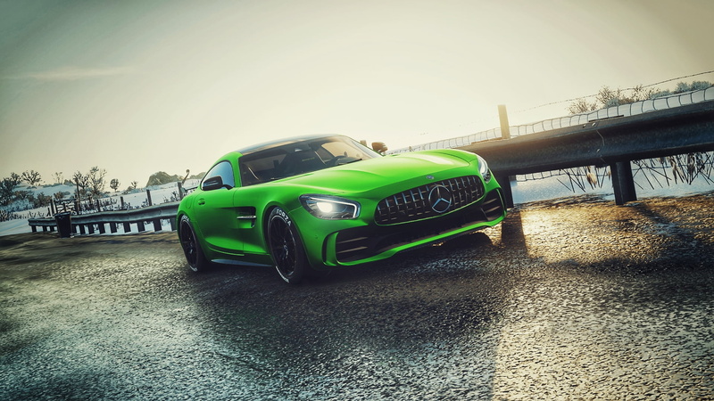 Mercedes AMG, 1080P, Mercedes AMG GTR, Forza Horizon 4, AMG-GTR, car, Mercedes-Benz