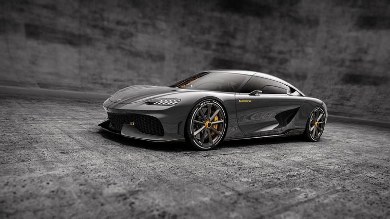 4K, koenigsegg gemera, dark background, supercar, koenigsegg