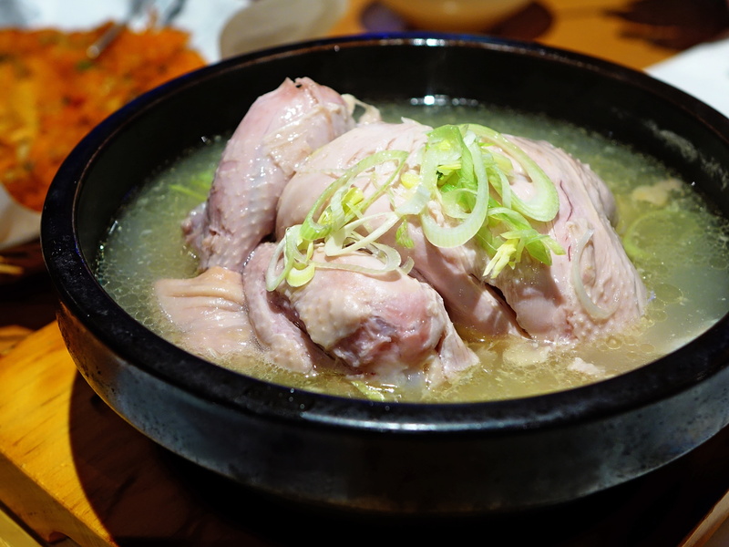 herb, table, food and drink, meat, bowl, ginseng, korean food, seafood, japanese food, food, black, freshness, asia, korea, still life, chicken soup, dinner