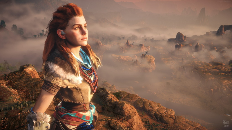 looking away, E3 2016, outdoors, young women, beautiful woman, lifestyles, sky, Best Games, scenics - nature, standing, nature, PlayStation 4, Horizon Zero Dawn