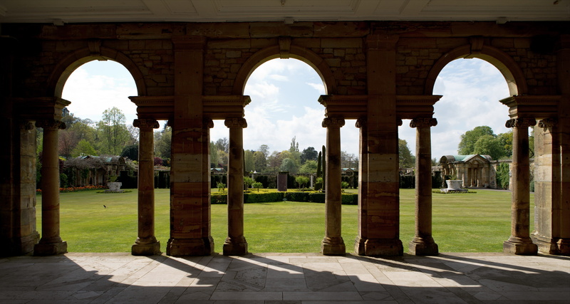 arch, outdoors, city, colonnade, the past, brown, building exterior, Hever Castle, courtyard, architectural, ancient, travel destinations, tourism, ancient civilization