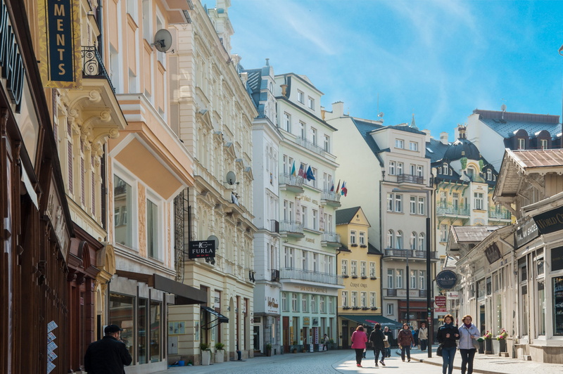 real people, street, nature, adult, outdoors, 4K, karlovy-vary, group of people, city, women, men, czech republic, building exterior, old town, spa, built structure