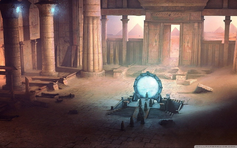 old, Stargate SG-1, monument, history, ancient, no people, the past, religion, day, travel, Stargate, ancient civilization, architectural column, digital composite