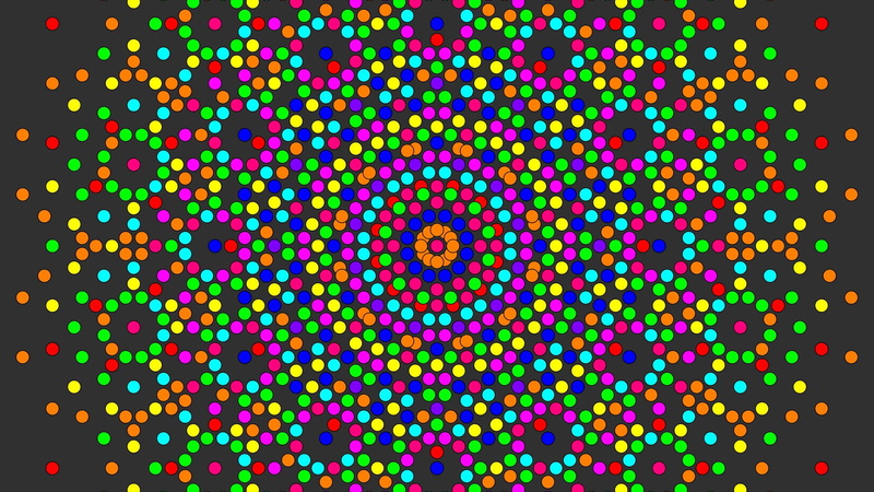 symmetry, circle, abstract, psychedelic, artwork, colorful, 1080P