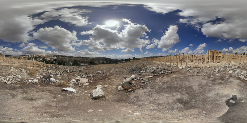 Roman, scenics - nature, solid, land, 4K, animals in the wild, landscape, jarash, history, mountain, animal themes, geology, Ancient, rock, outdoors, cloud - sky