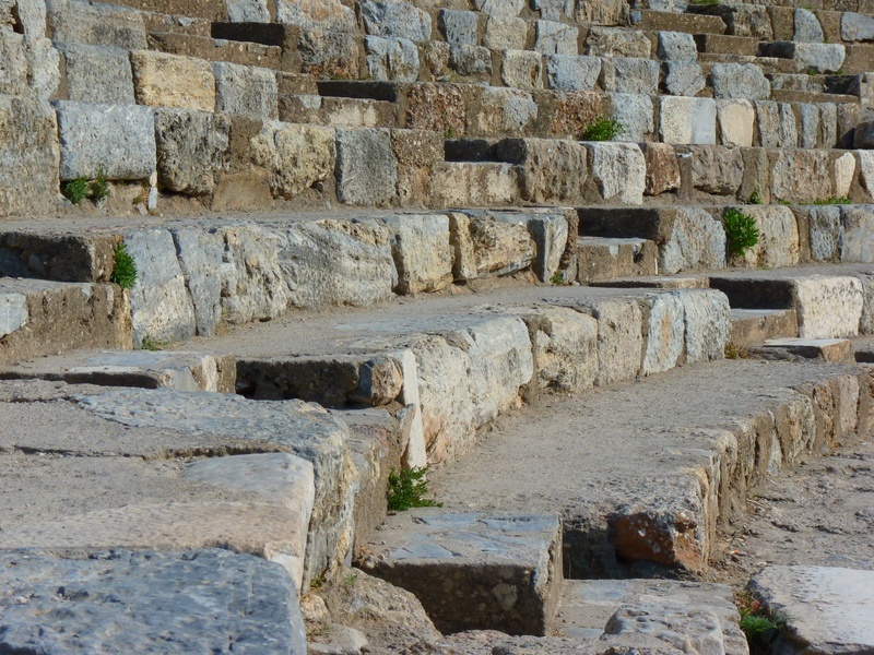 ionia, pattern, stones, gray, ancient, 4K, architecture, steps and staircases, great theater of ephesus, brick, asia minor, old, stone wall, stone material