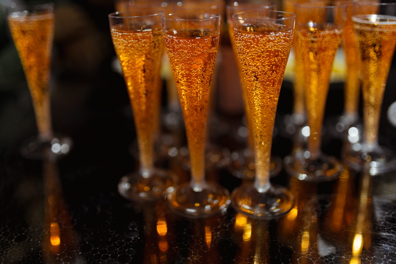 aperol, refreshment, party, drink, cocktail, indoors, household equipment, orange, freshness, prosecco, drinking glass, medium group of objects, bar counter