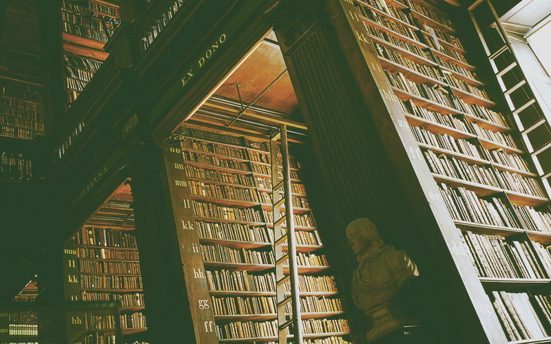 building, books, old, men, window, built structure, education, publication, 1080P, book, shelf, indoors, ceiling, architecture, one person, learning, library